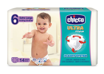 Chicco Pann ultra 6 Xl(16-30) 14pezzi