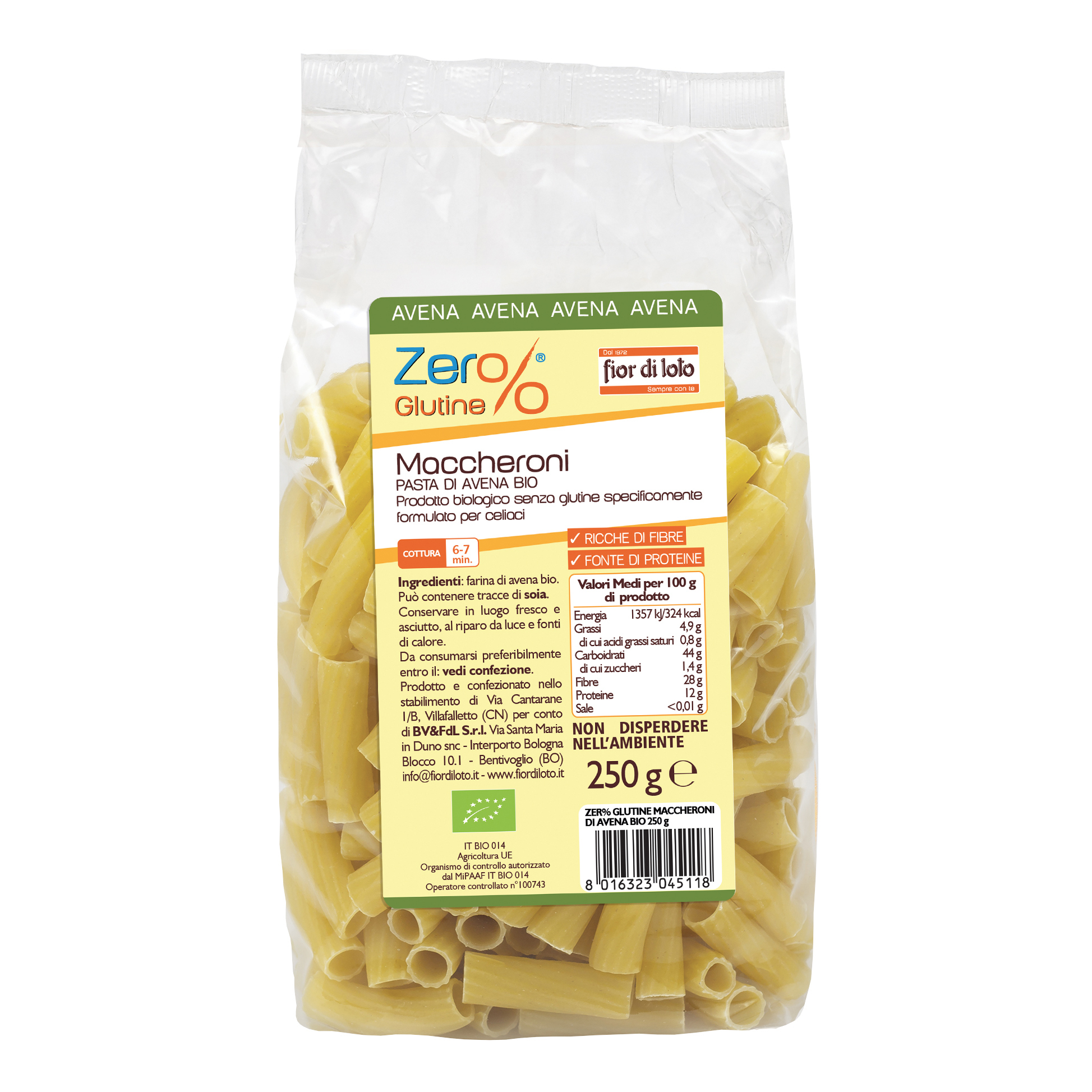 Maccheroni di avena 250 g