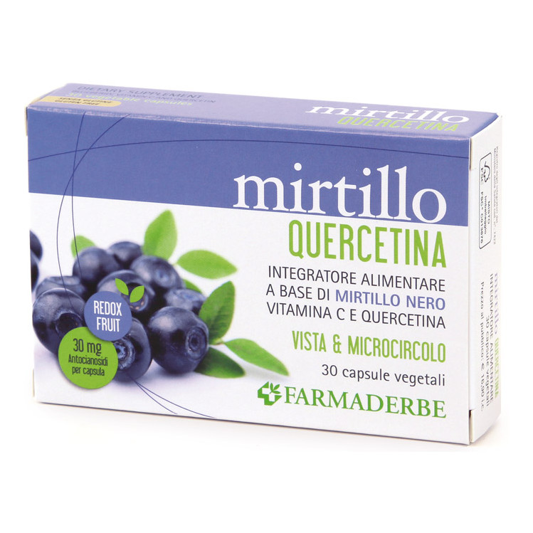 Mirtillo Quercetina 30 Capsule Fdb