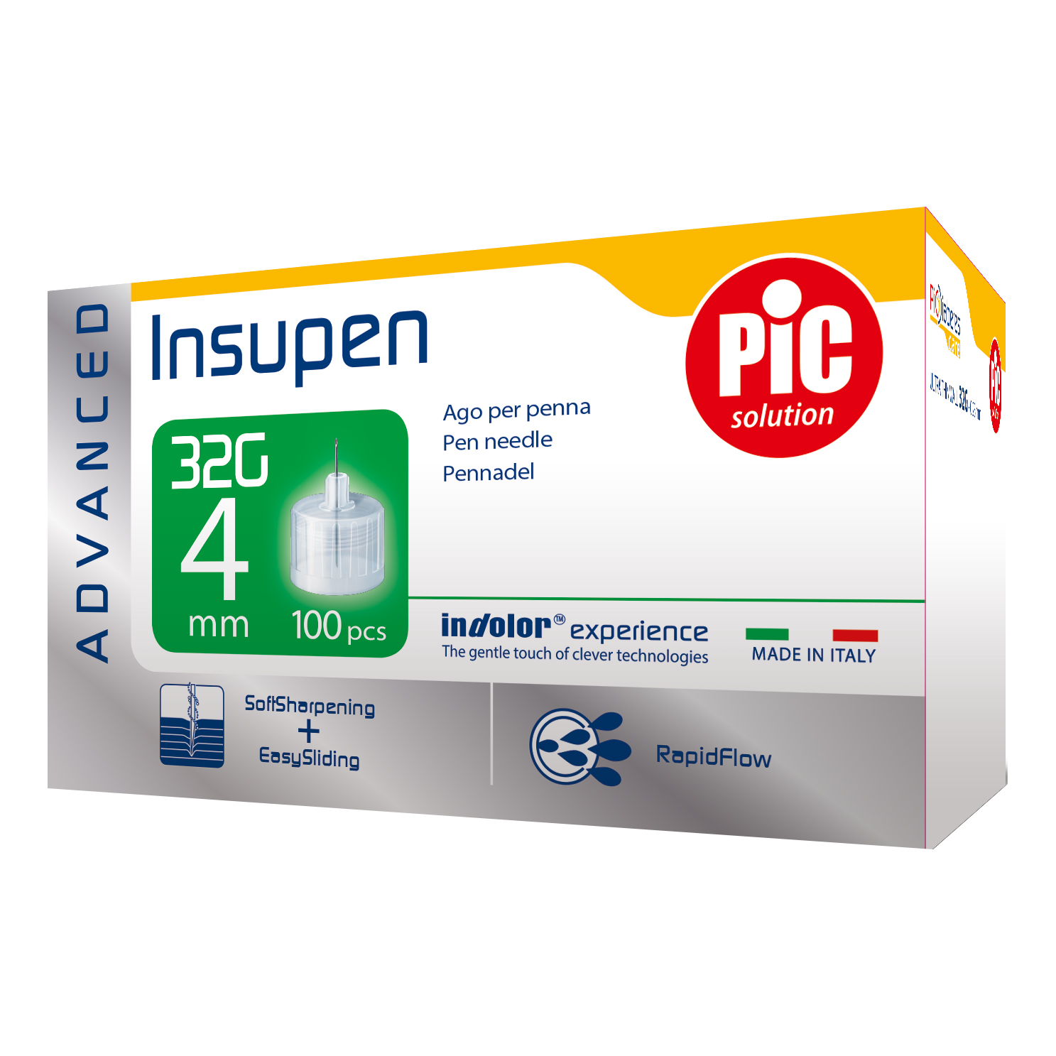 Insupen adv 32g 4mm 100 aghi