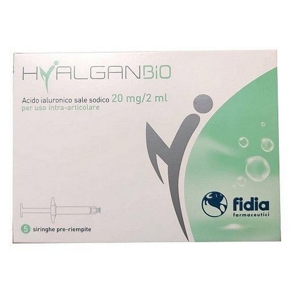 Siringa hyalganbio intra-articolare 20mg 2 ml 5 pezzi
