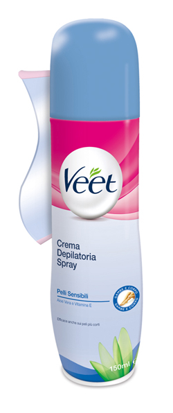 Veet crema spray pelli sensibili 150 ml