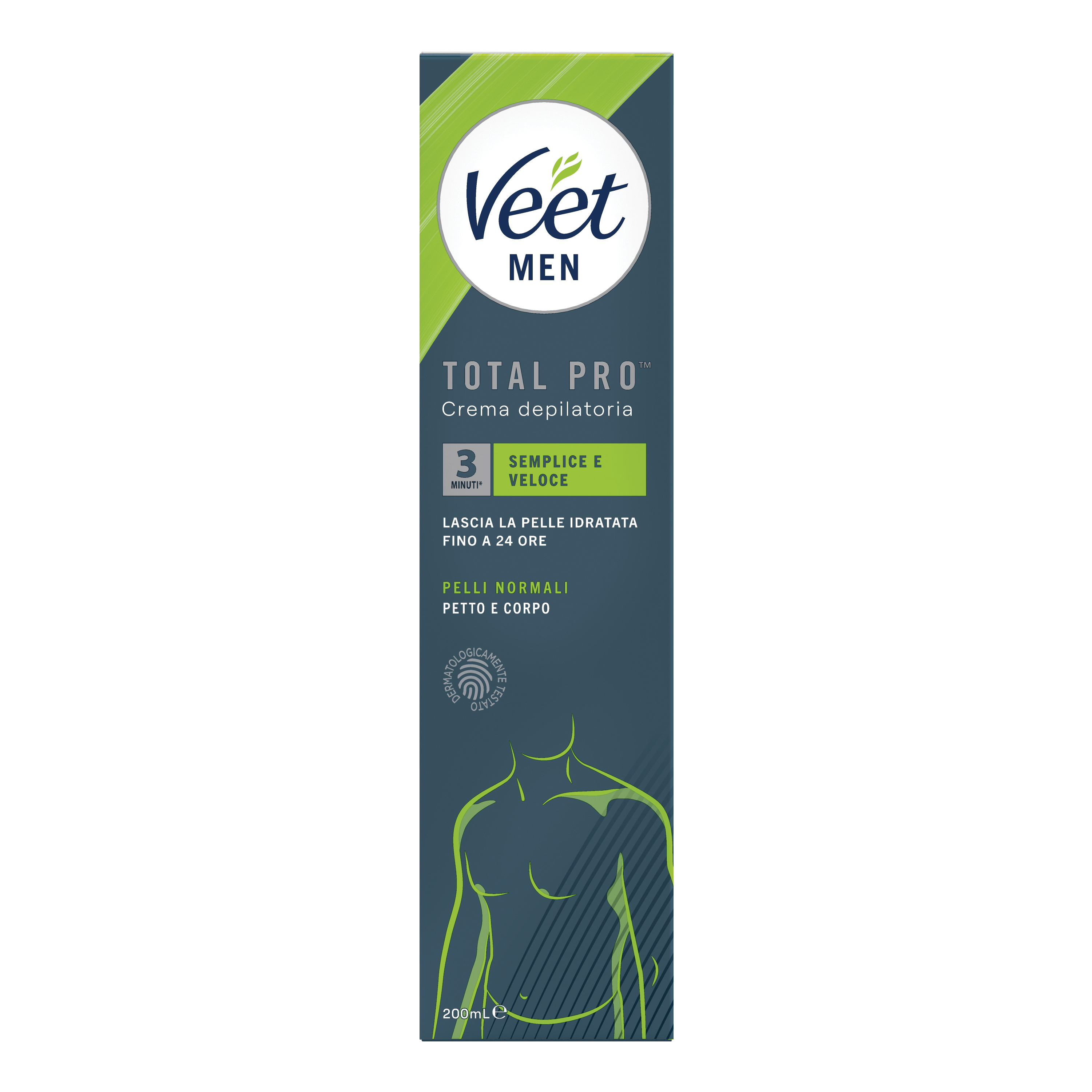 Veet for men crema pelli normali 200 ml