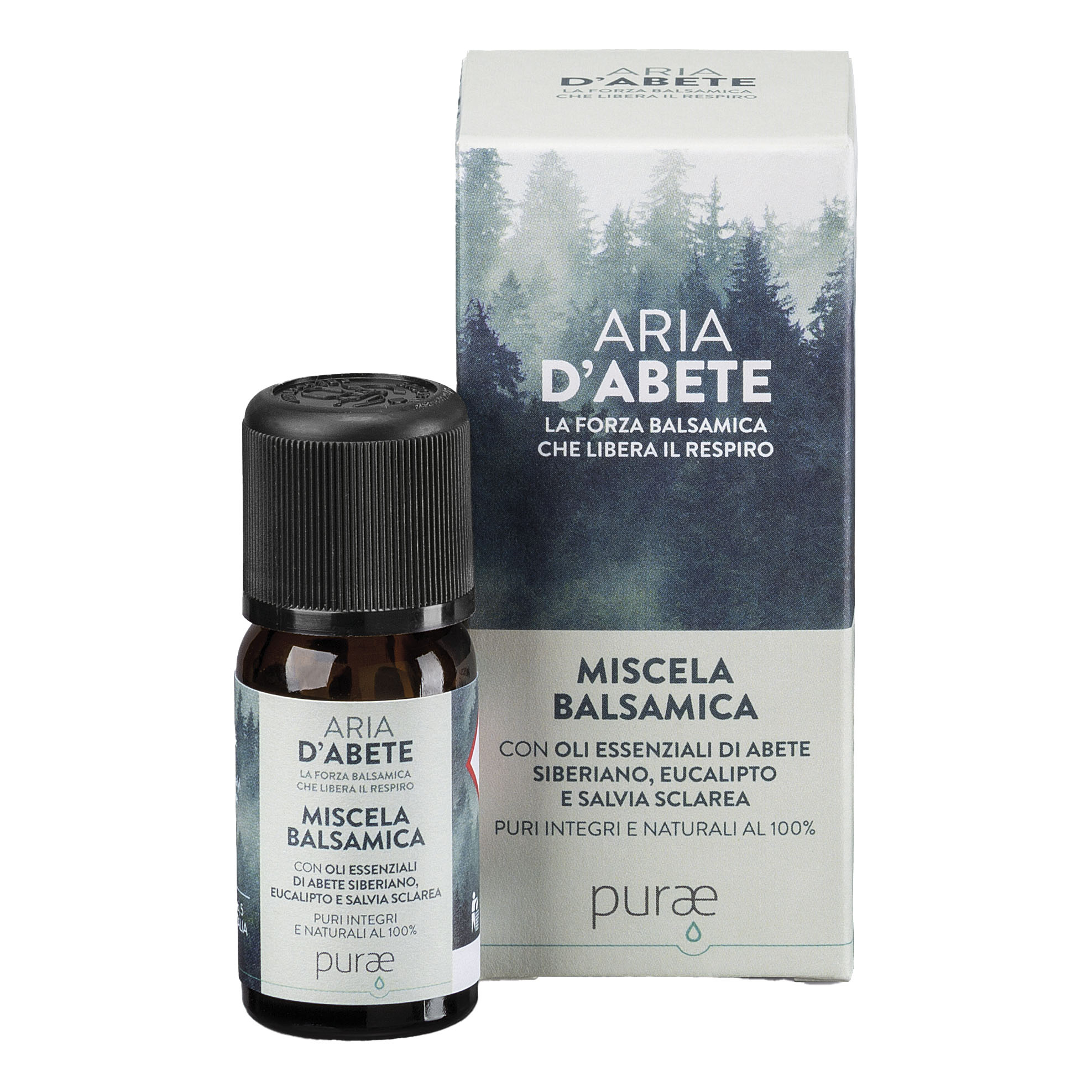 Purae miscela balsamica con olio essenziale con aria d'abete 100 ml