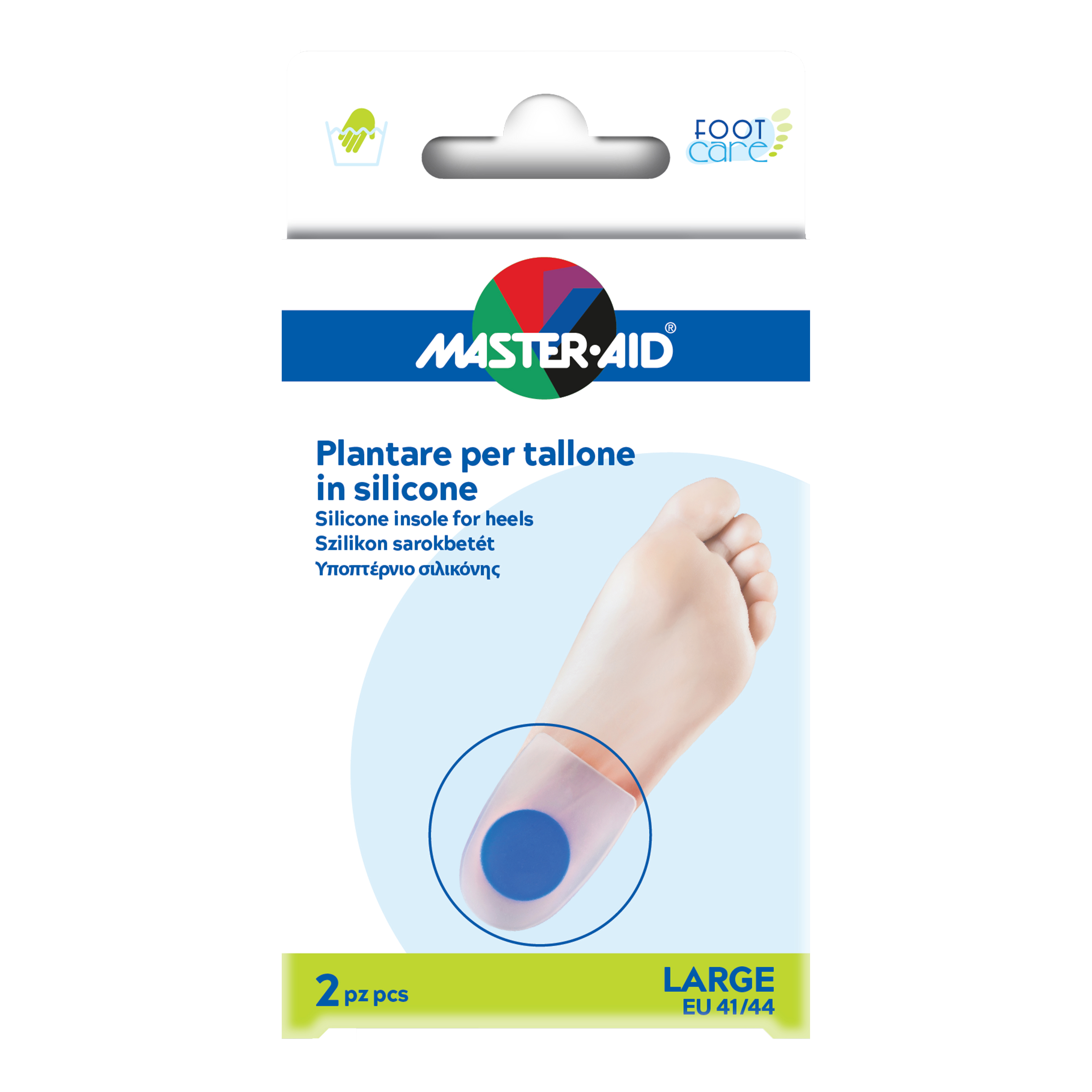 Talloniera master-aid in due tipologie di silicone l 2 pezzi