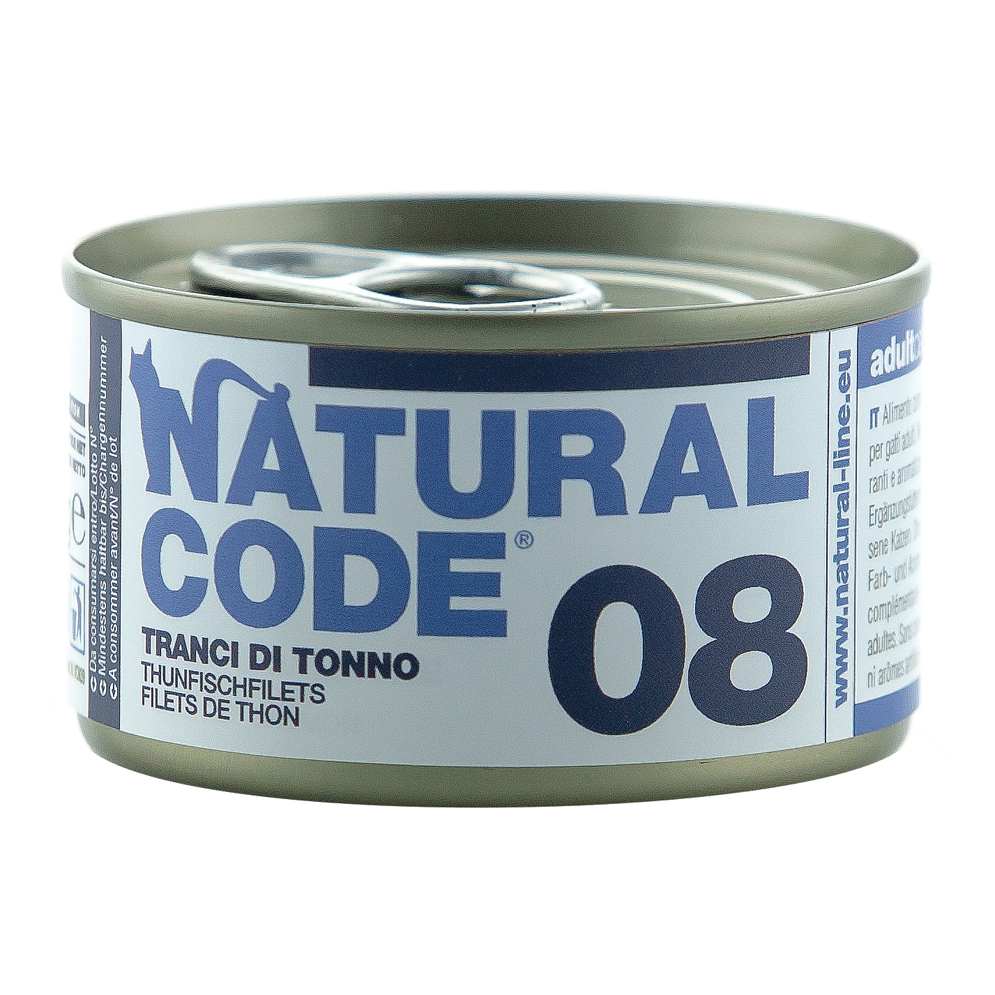 Natural Code Gatto Lattina (08) Adulto Tranci Di Tonno 85 Gr