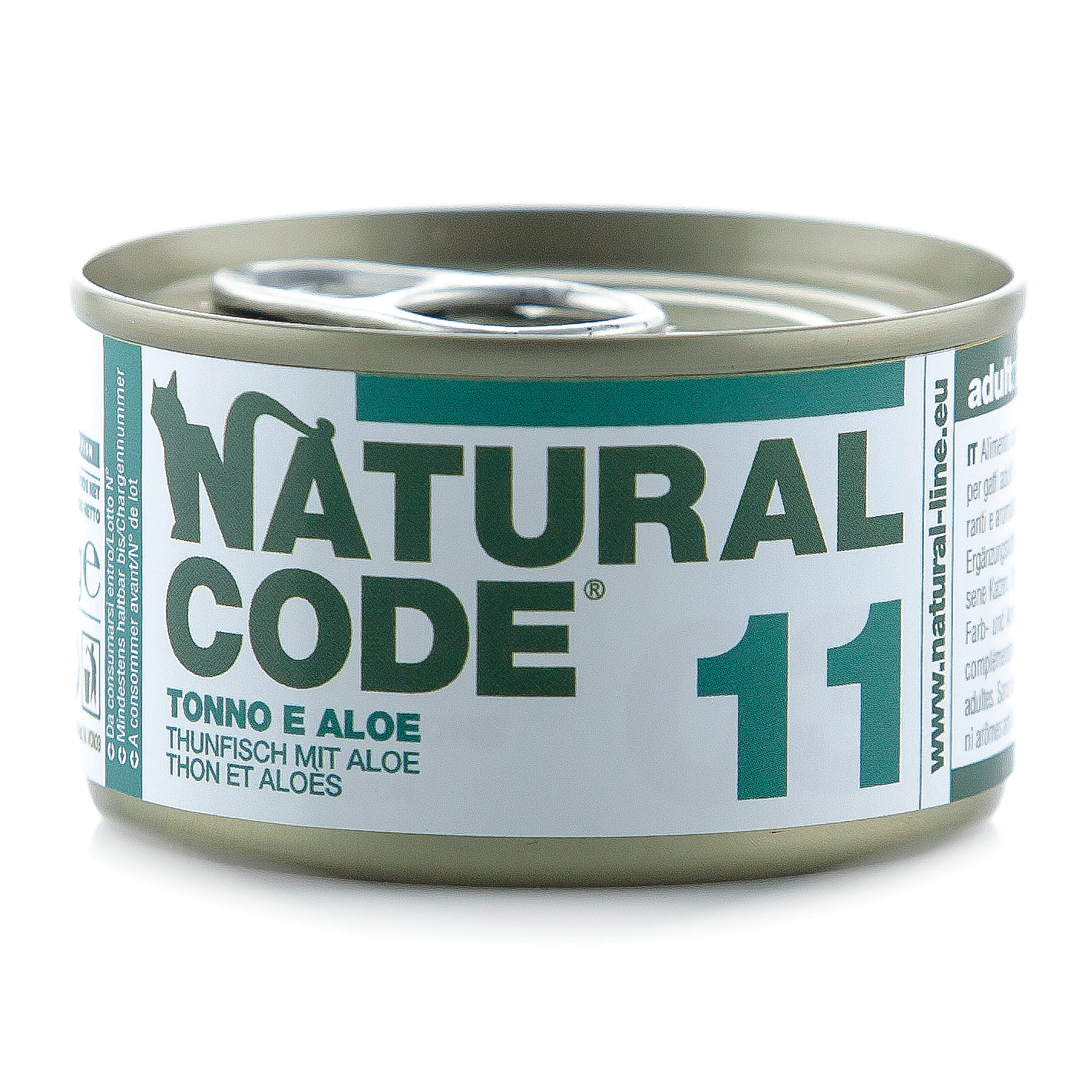 Natural Code Gatto Lattina (11) Adulto Tonno & Aloe 85 Gr