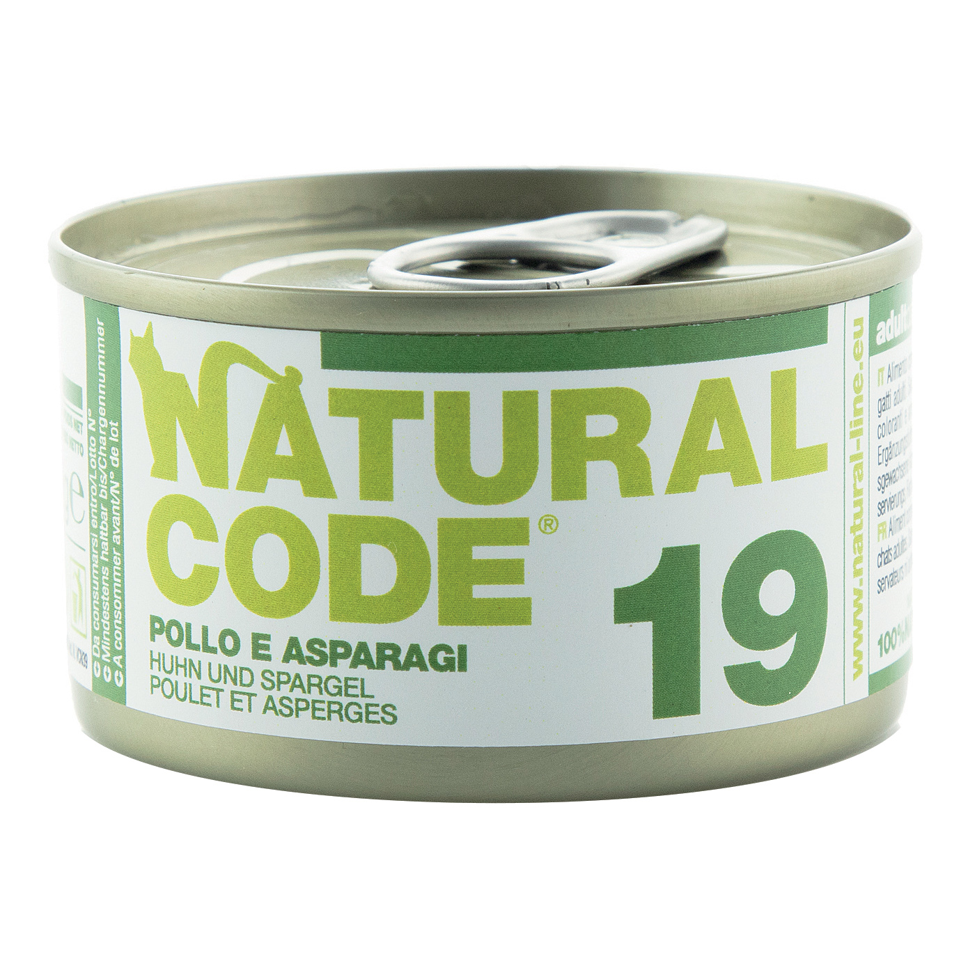Natural Code Gatto Lattina (19) Adulto Pollo & Asparagi 85 Gr Temporaneamente Mancante Dall'Azienda Produttrice