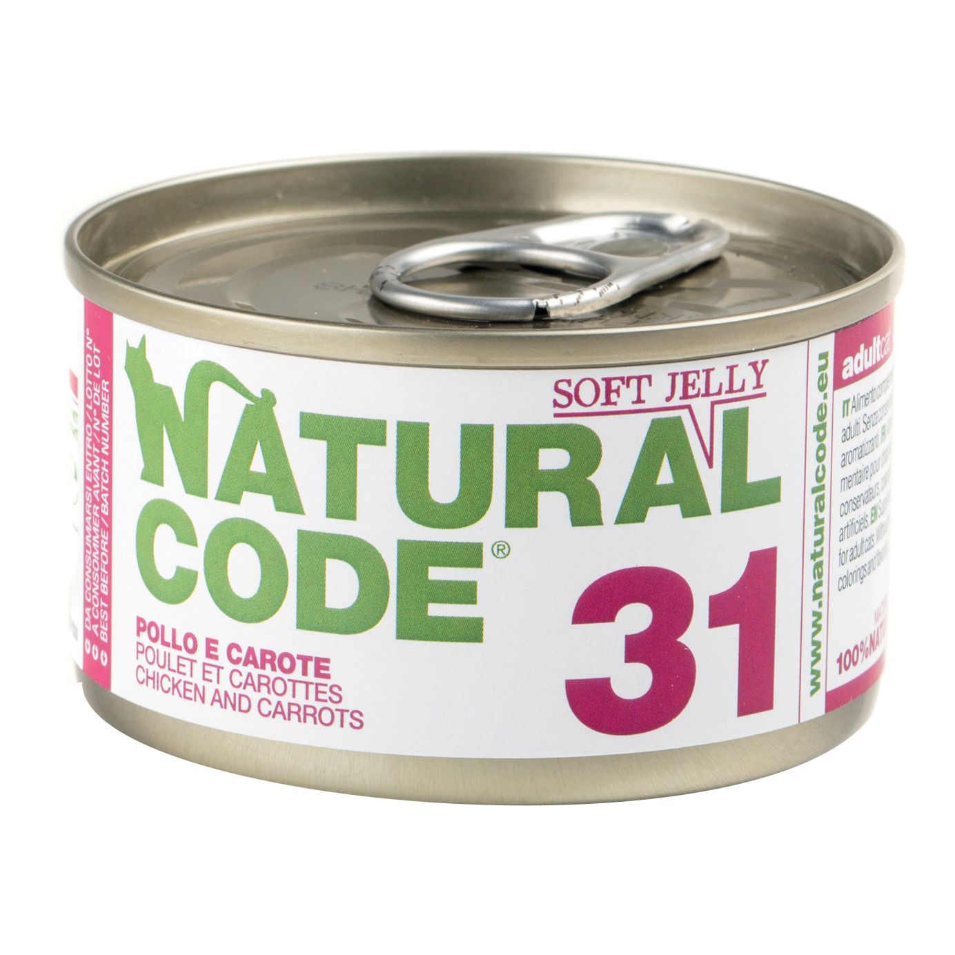 Natural Code Gatto Lattina (31) Adulto Pollo & Carote 85 Gr
