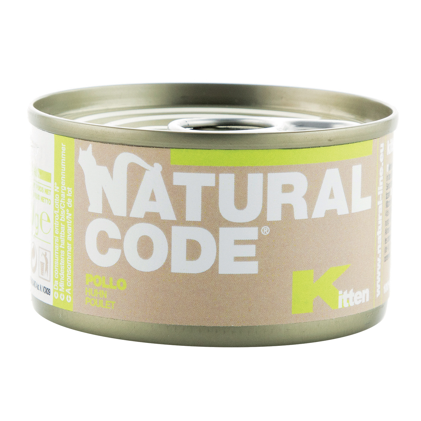 Natural Code Gatto Lattina Kitten Pollo 85 Gr