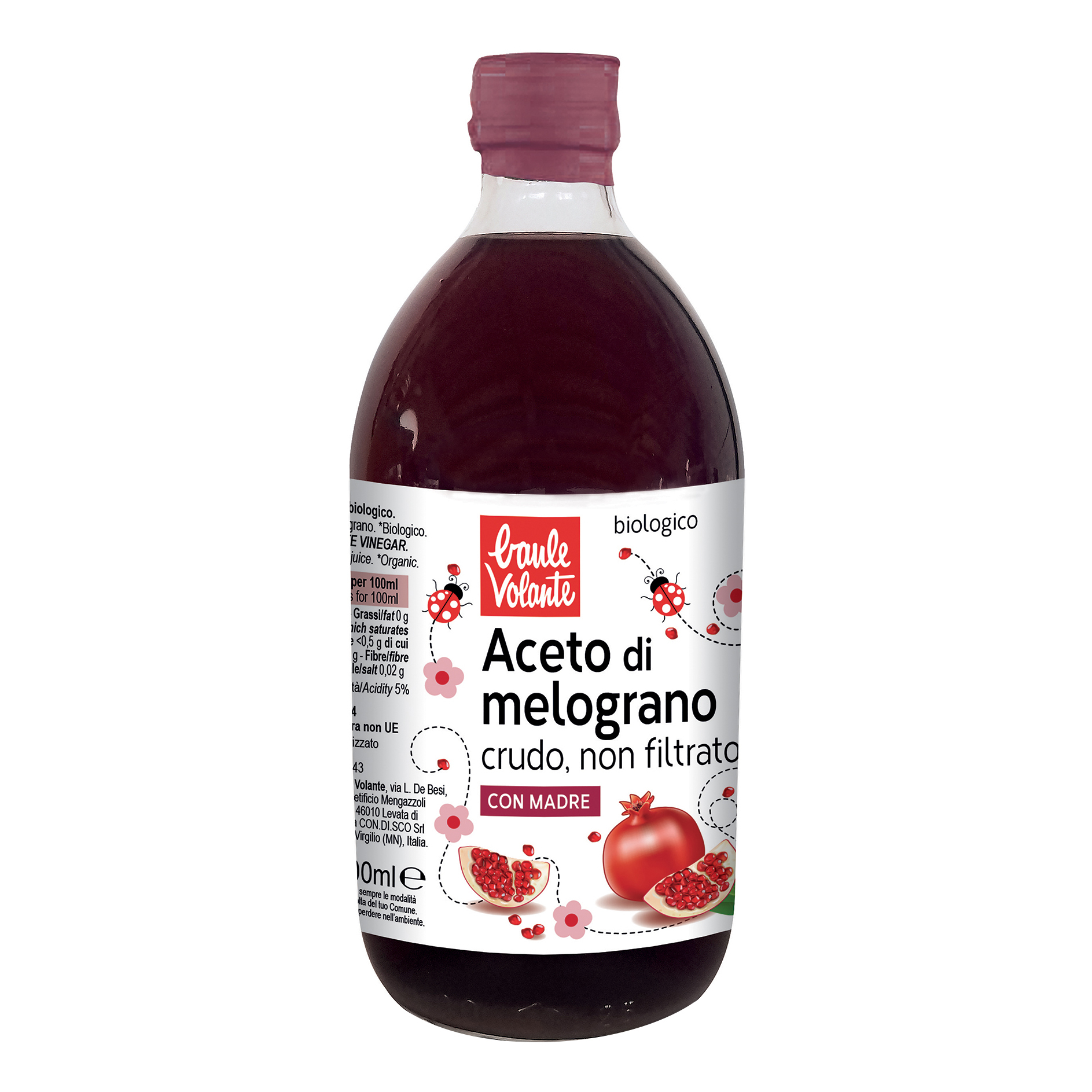 Baule volante aceto di melograno non filtrato