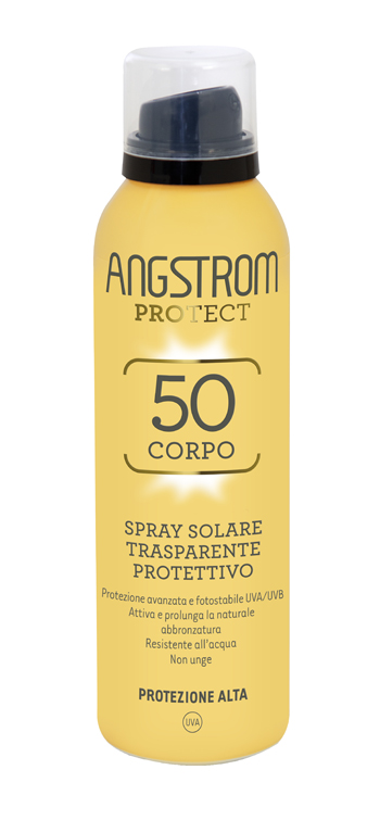Angstrom Protect 50 Corpo Spray Solare Trasparente 150 Ml