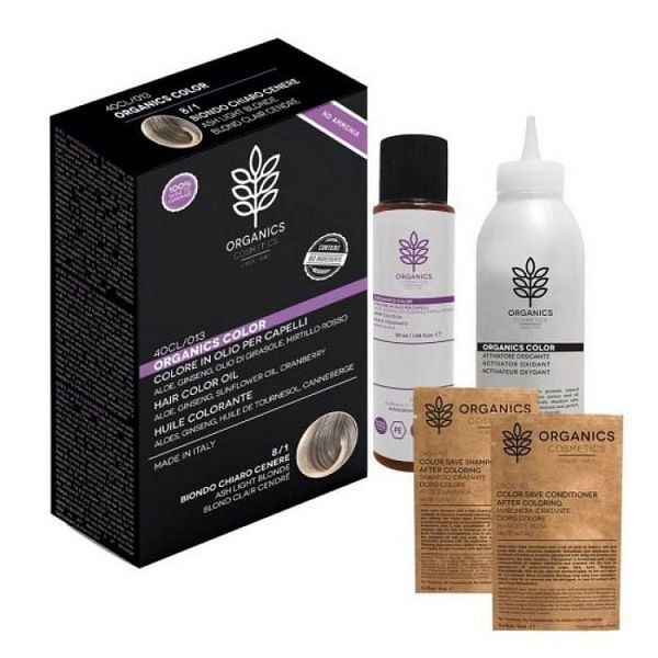 Organics pharm organic color 8/1 biondo chiaro cenere