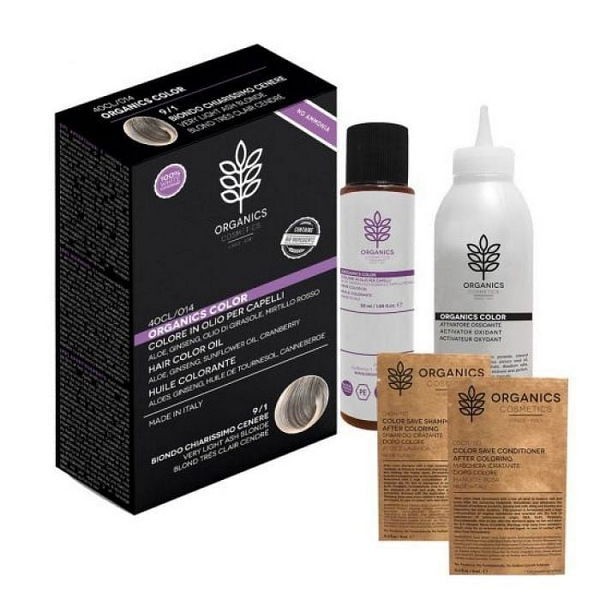 Organics pharm organic color 9/1 biondo chiarissimo cenere