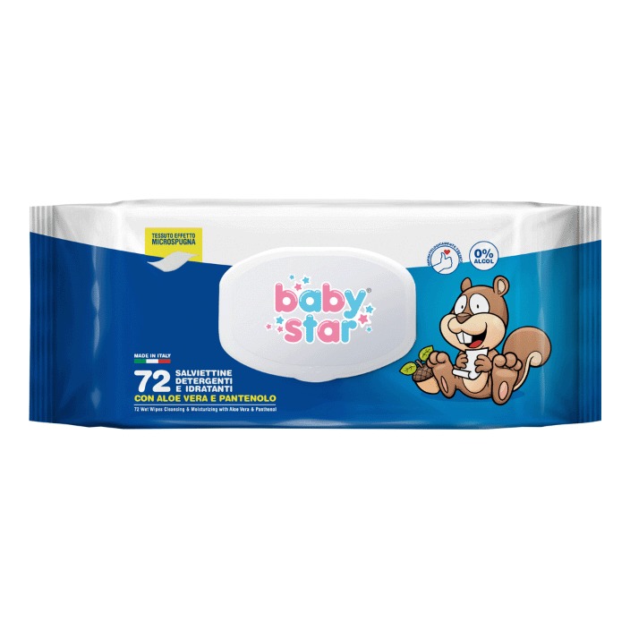 Babystar salviette bebe' popup 72 pezzi