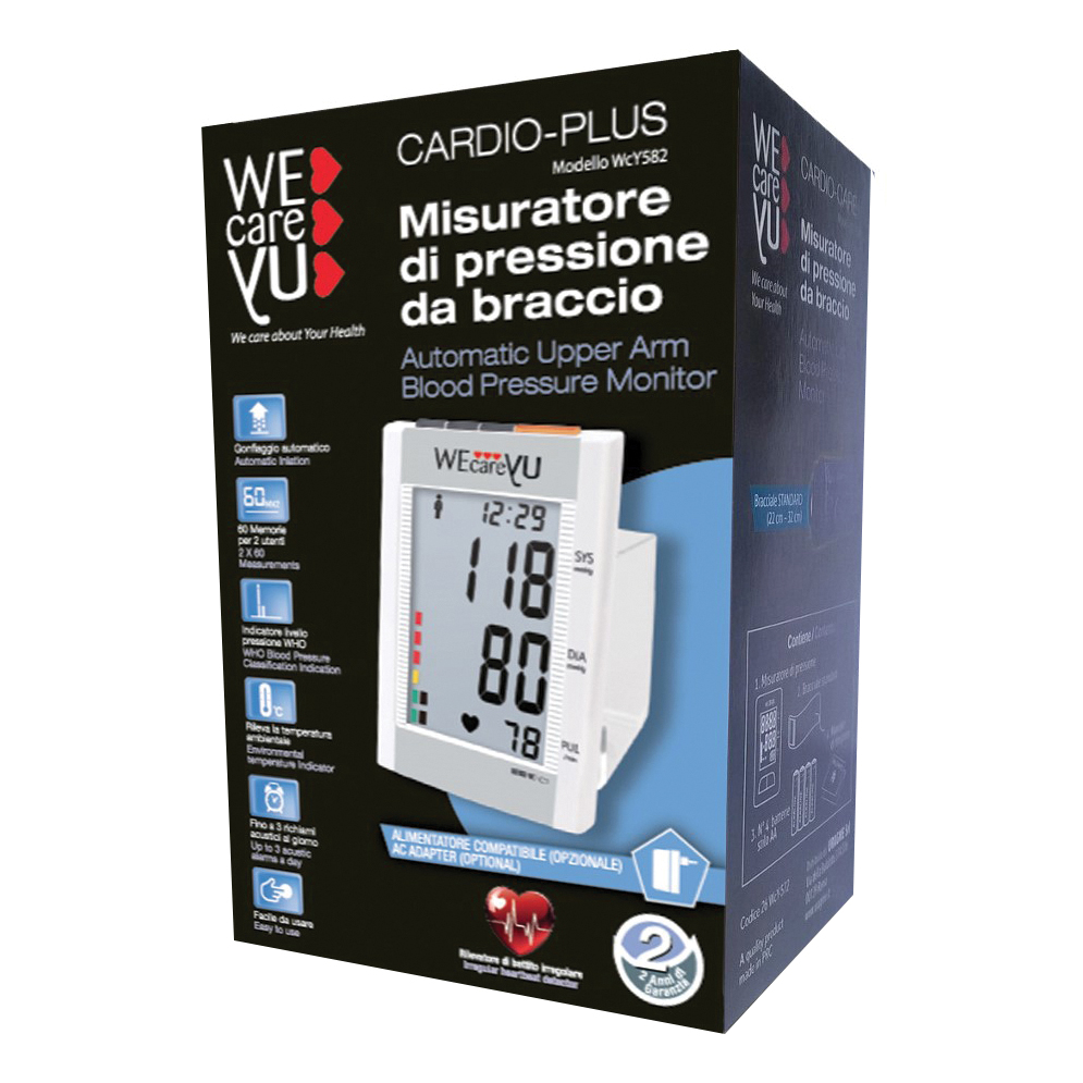 Misuratore Pressione Braccio Verticale Wecareyu CARDIO-PLUS