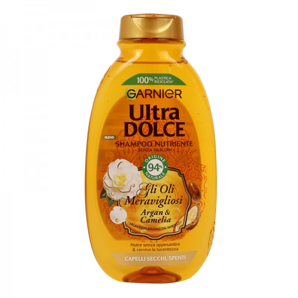GARNIER - Ultra Dolce Lo Shampoo Meraviglioso - Shampoo Per Capelli Secchi E Spenti 250 Ml