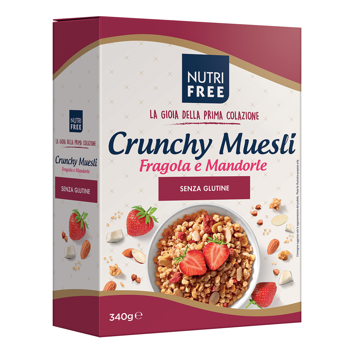 Nutrifree Crunchy Mix Frutti Rossi 340g