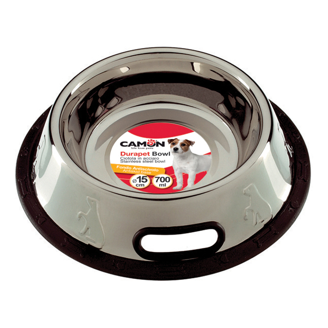 Ciotola in acciaio antirovesciamento 500 ml