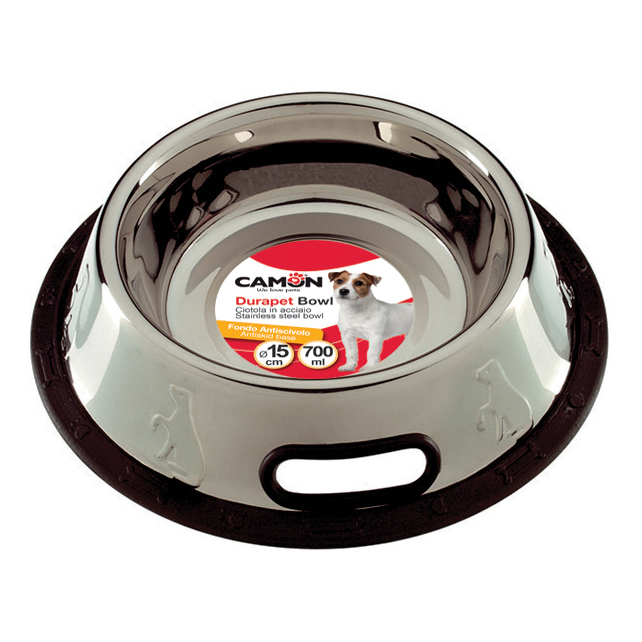 Ciotola in acciaio antirovesciamento 800 ml