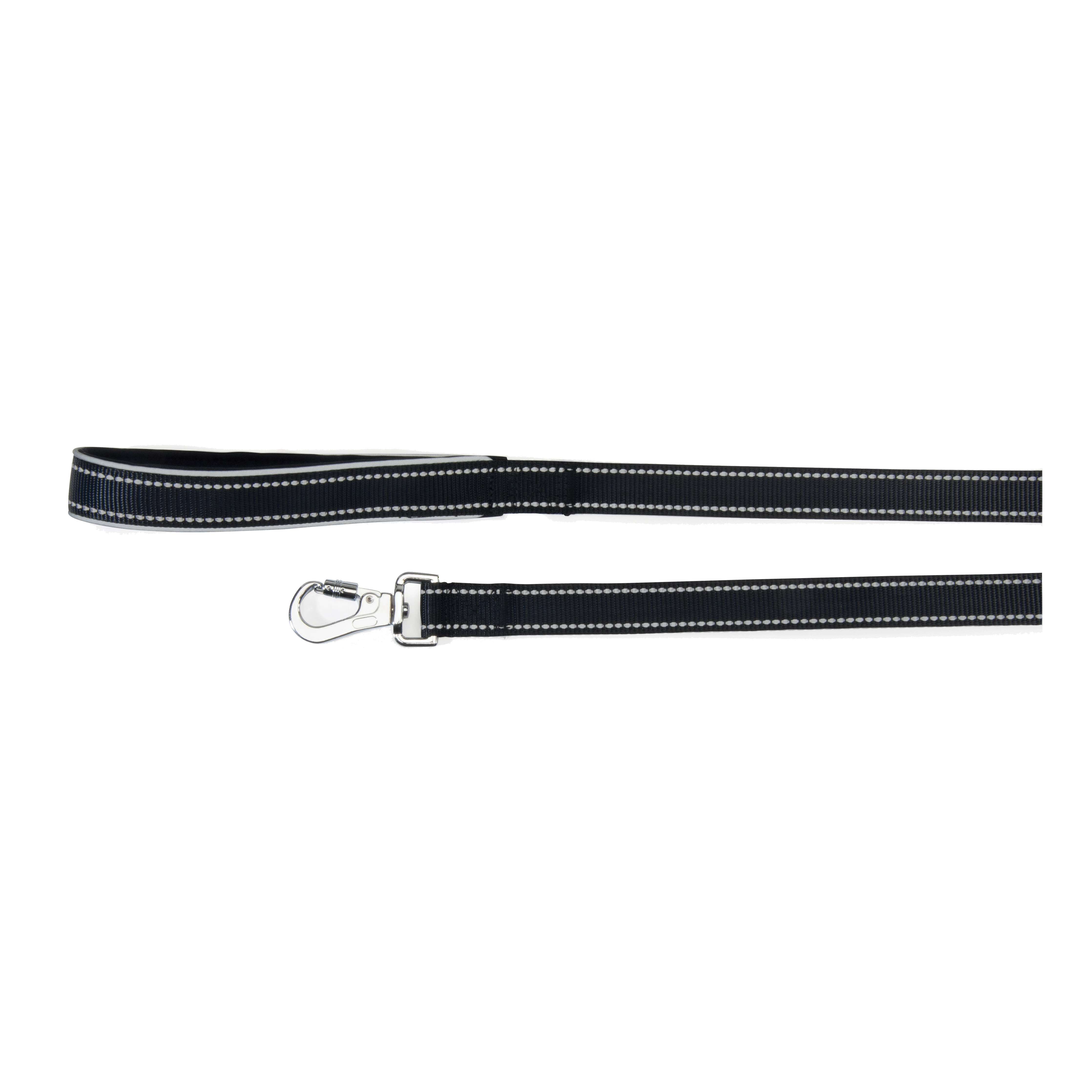 Guinzaglio Reflex Con Maniglia In Neoprene Nero 15 X 1200 Mm