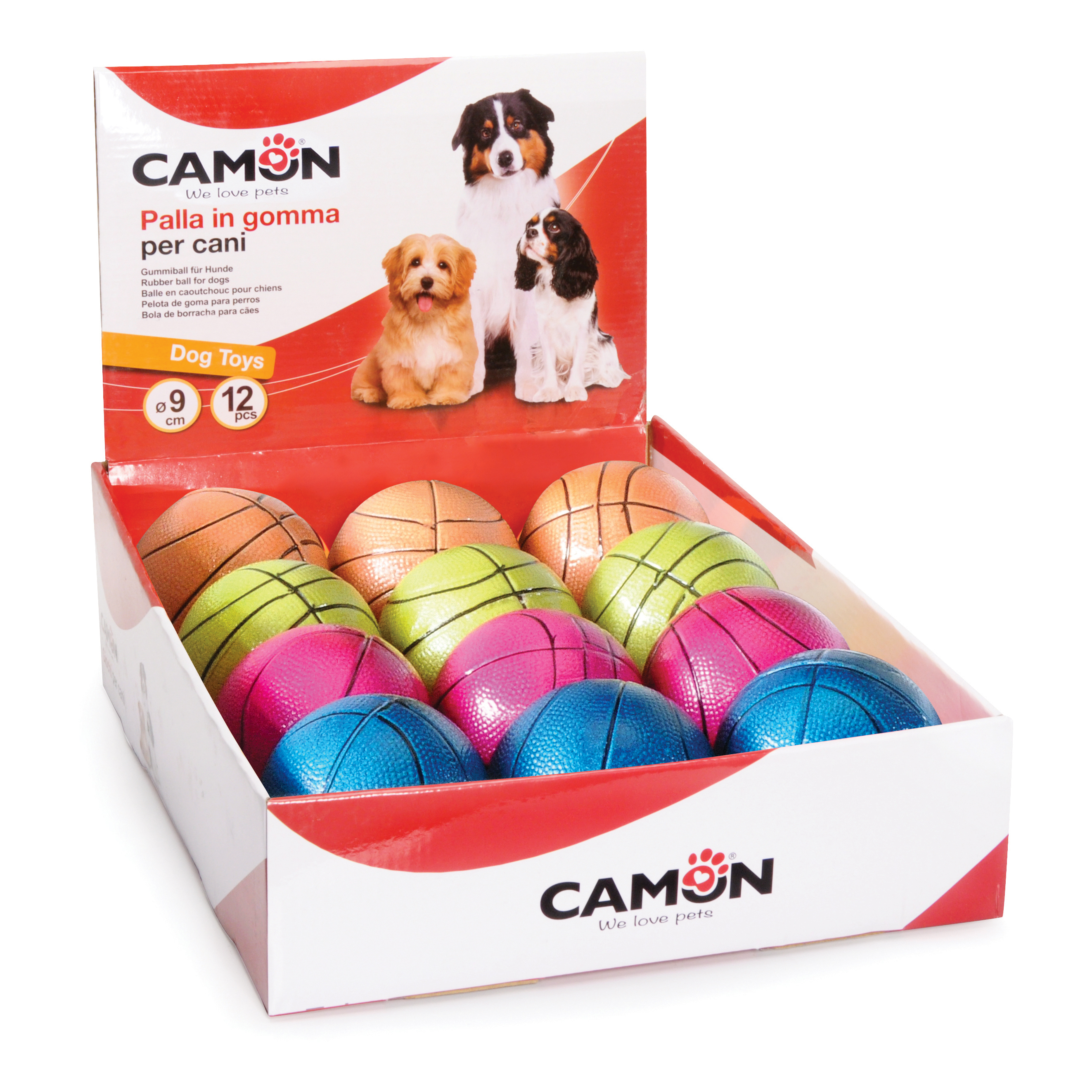 Camon Cane Gioco Palla Da Basket 9 Cm (Colori Assortiti)