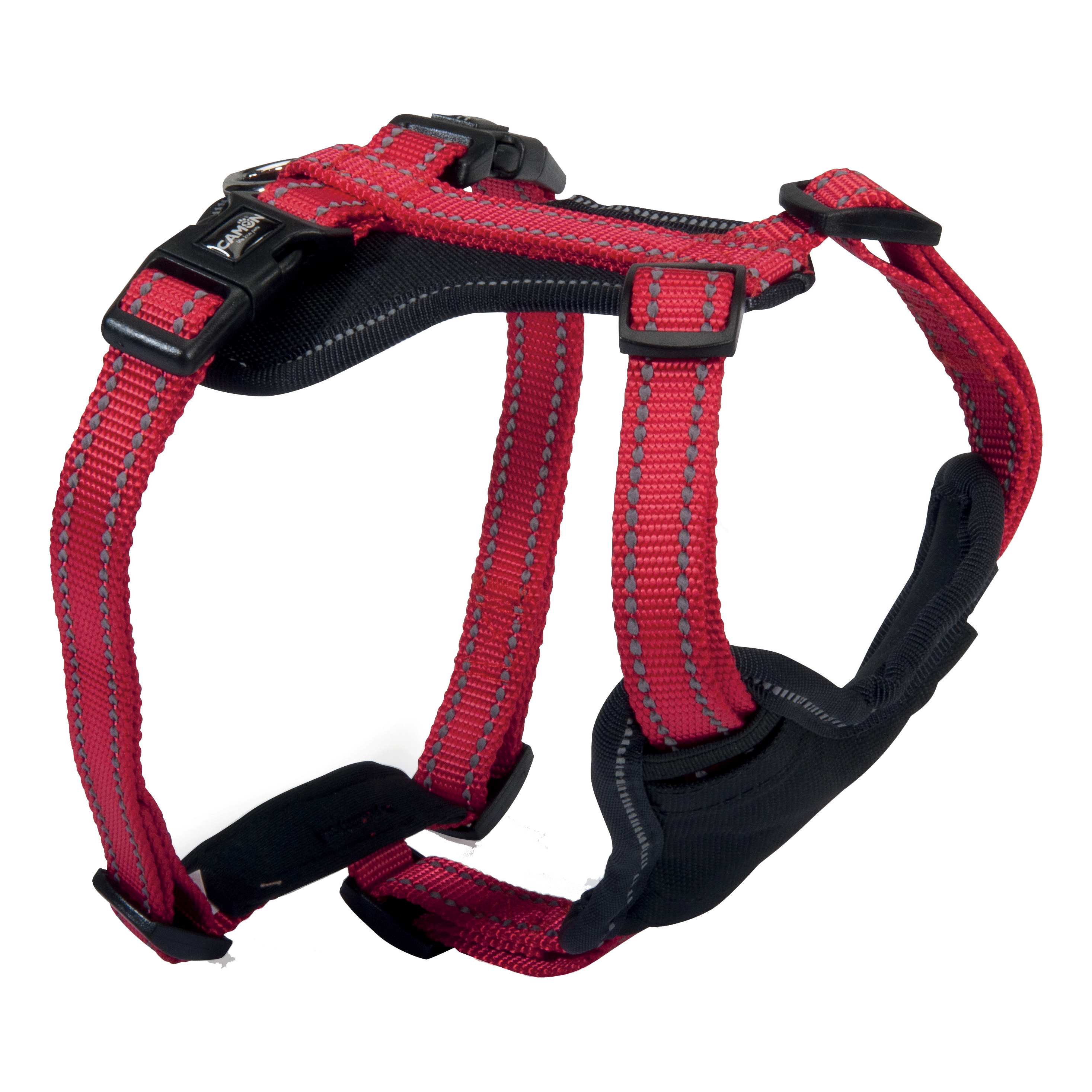 Camon Cane Pettorina In Neoprene "Reflex" 5 Regolazioni Tg. Xsmall Rosso
