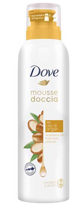 DOVE - mousse doccia - docciaschiuma con olio d'argan 200 ml