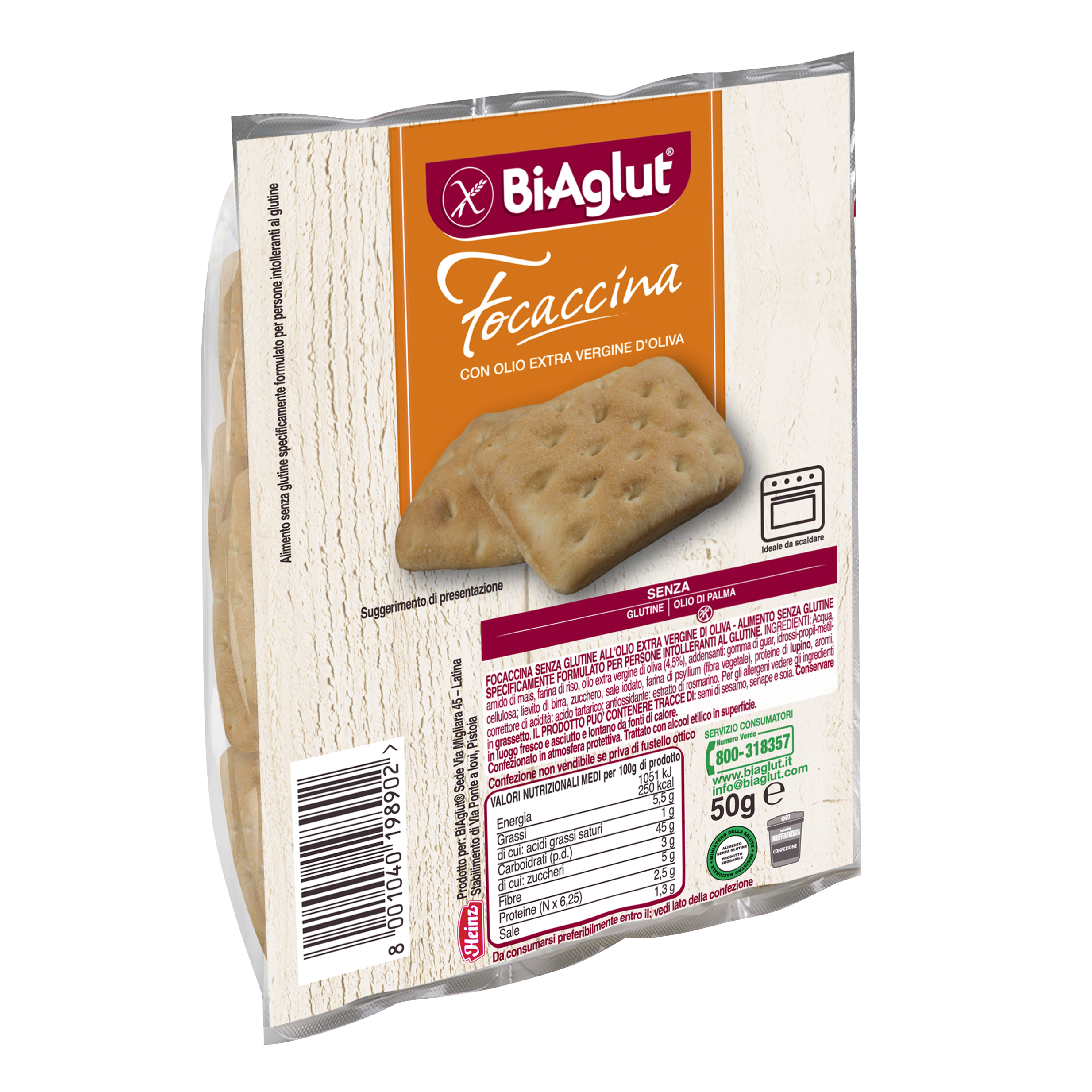 Biaglut focaccina 50g