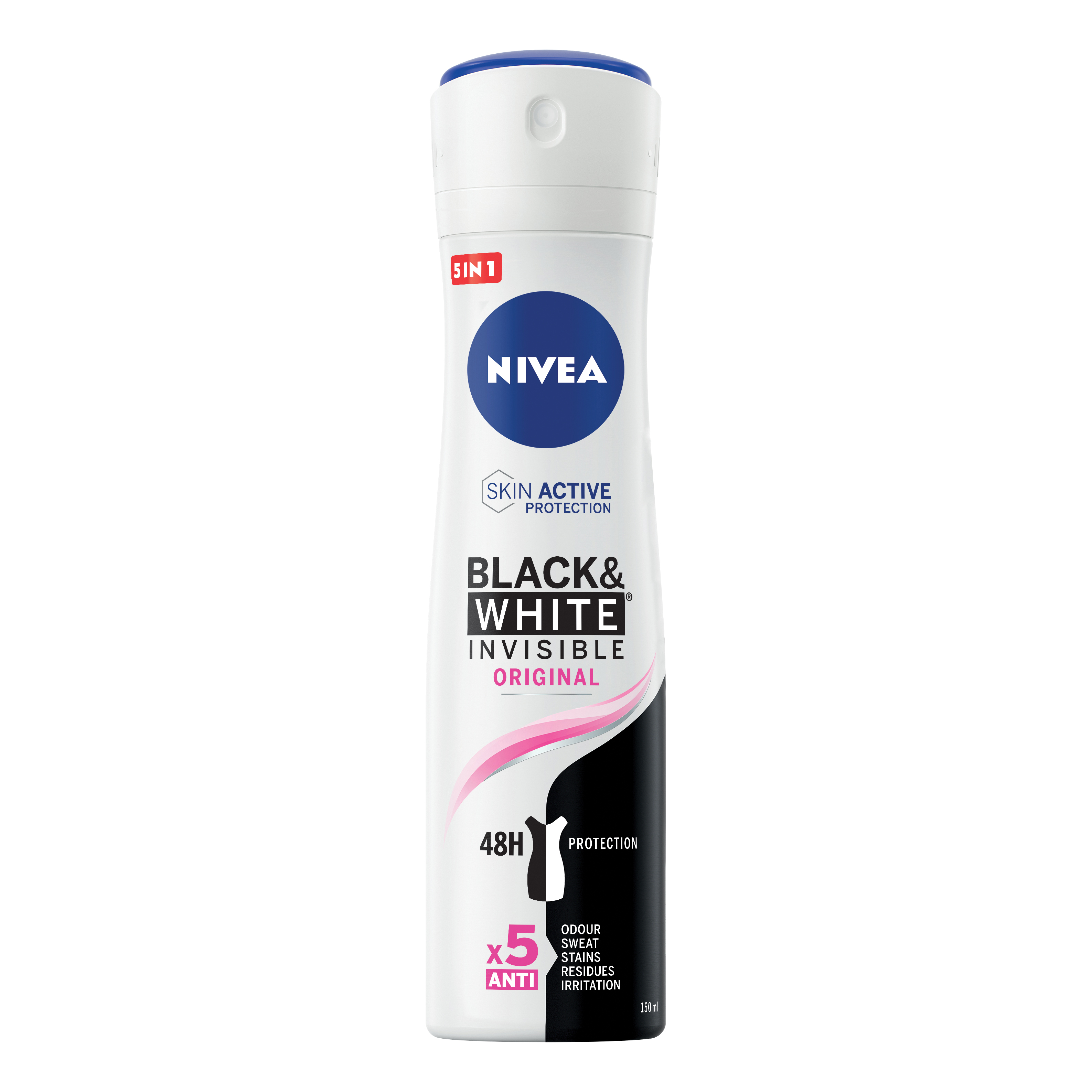 NIVEA - Invisible Black&amp;White Original Deodorante Spray 150 ml