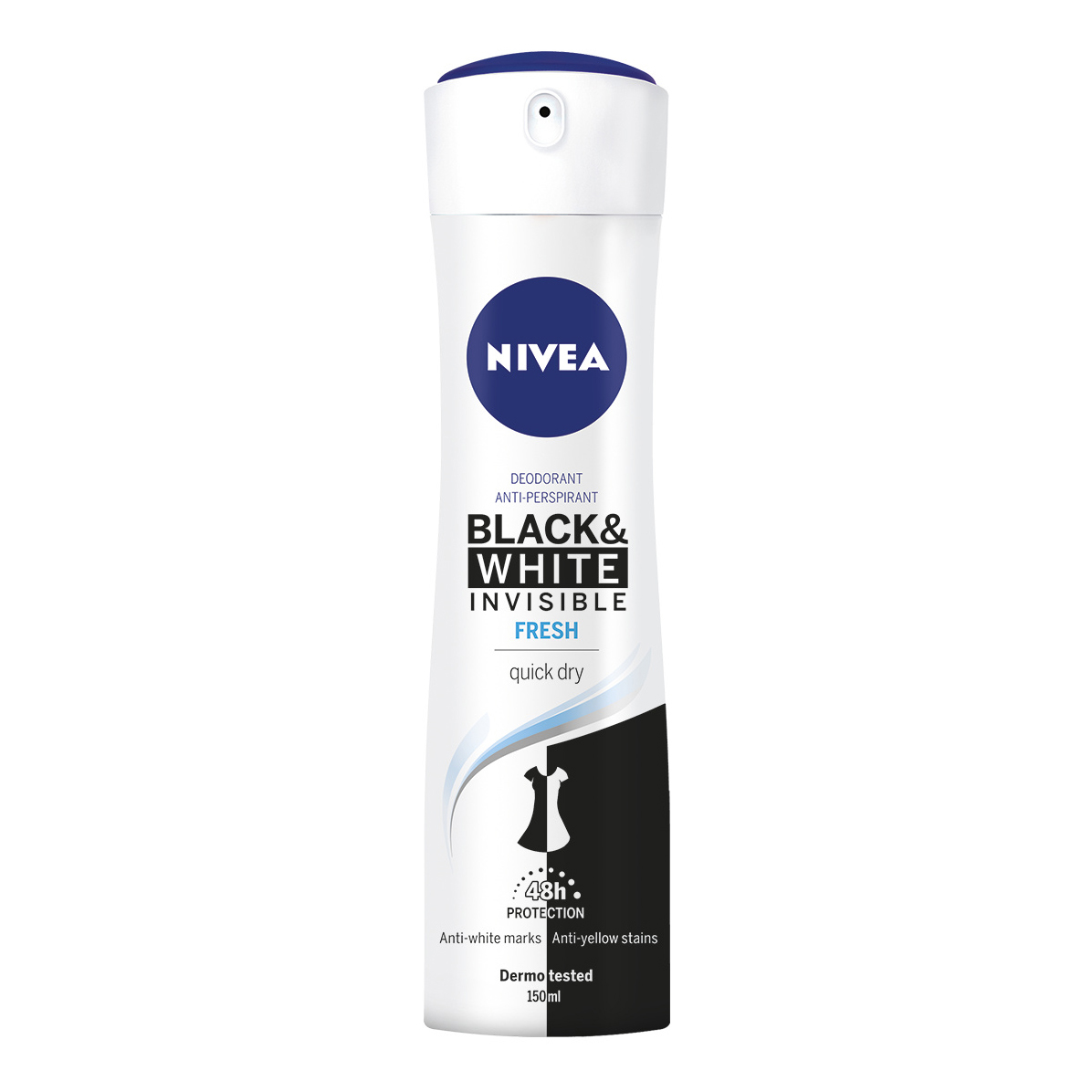 Nivea deo invisible black &amp; white fresh spray 150 ml