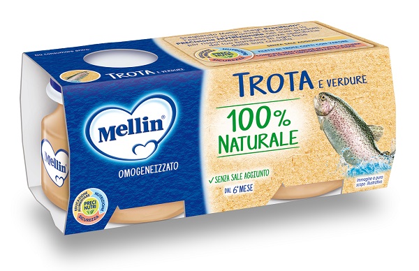 Mellin omogeneizzato trota/verdure4x80g