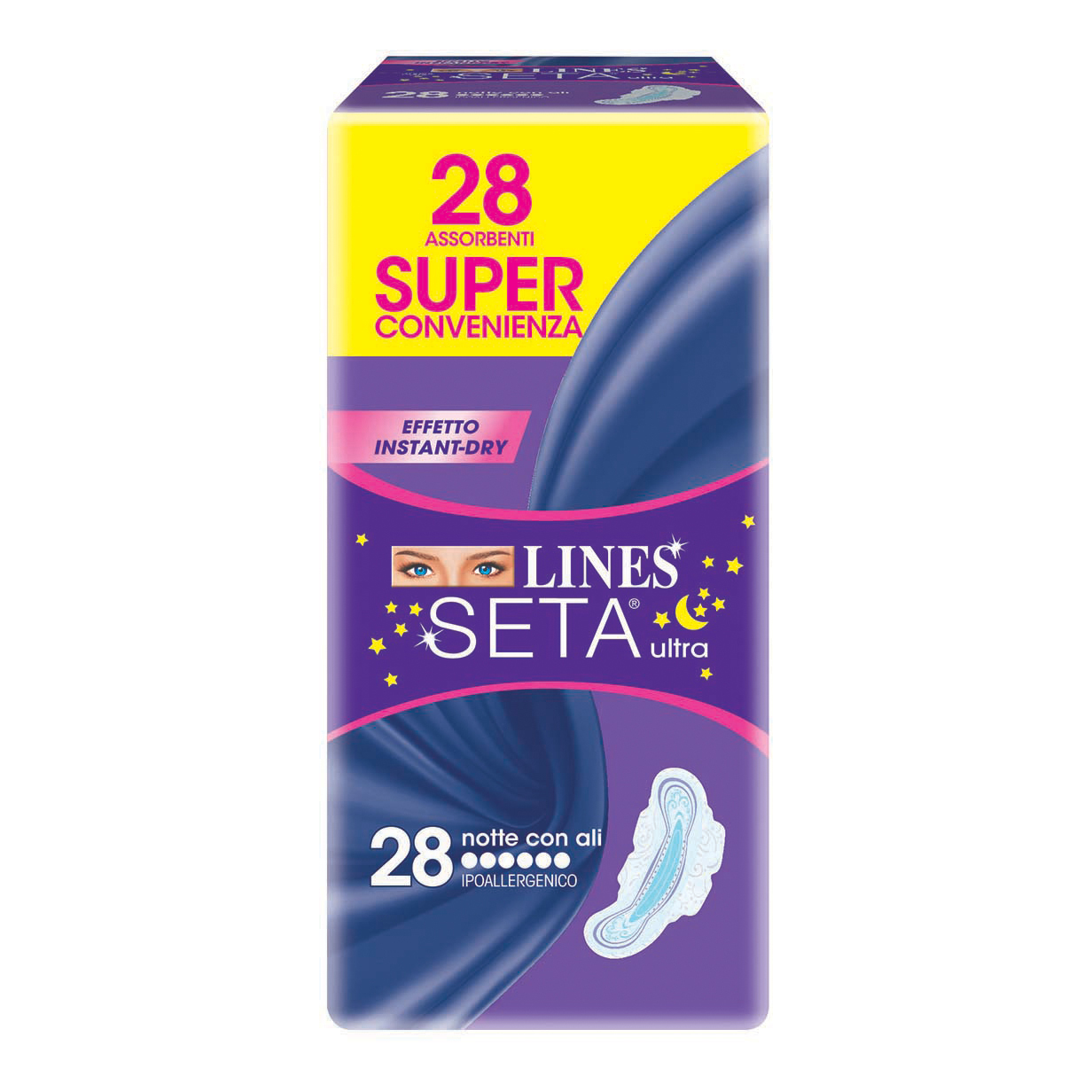 Lines seta ultra notte 28 pezzi