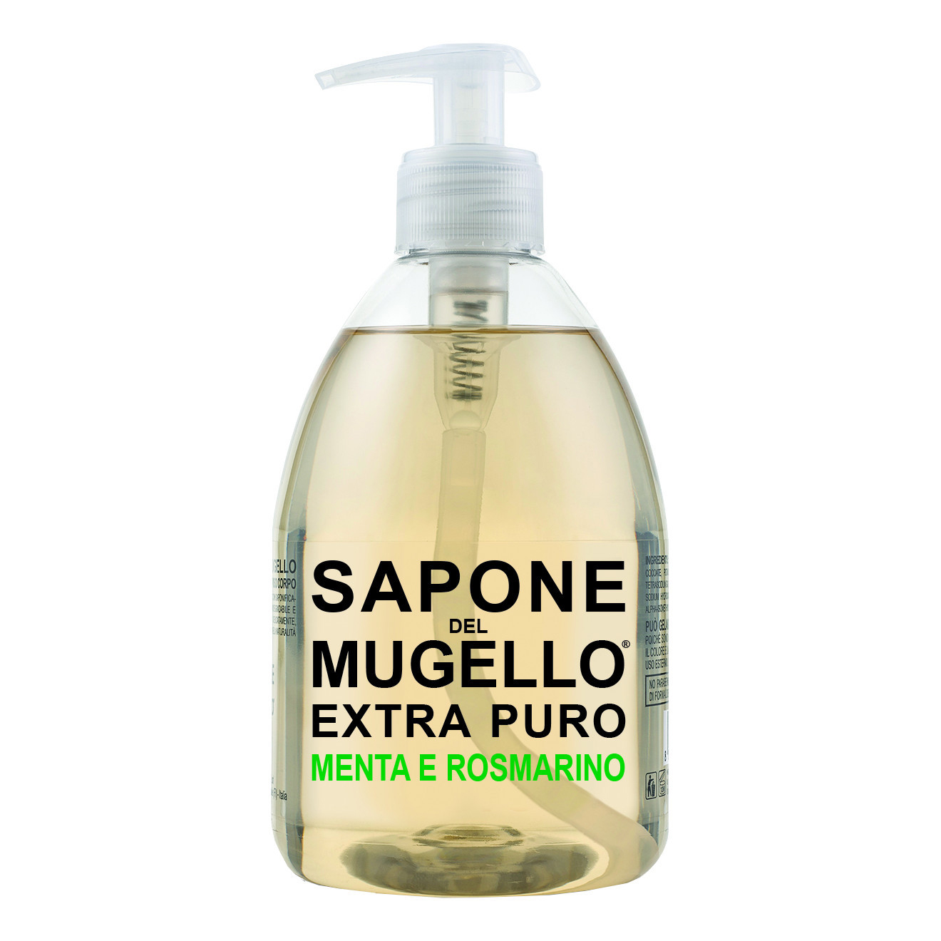 SAPONE DEL MUGELLO - Menta E Rosmarino - Sapone Liquido extra puro 500 Ml