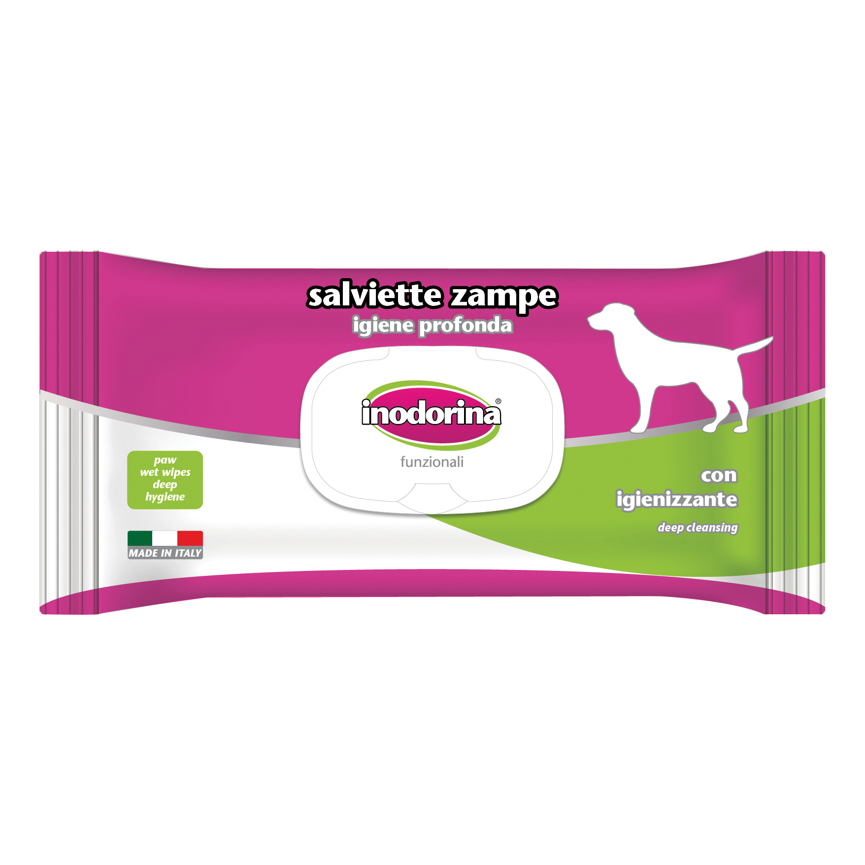 Inodorina funzionale salviette zampe 40 pezzi