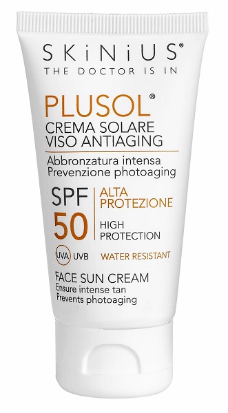 Skinius Plusol Crema Solare Viso Anti-Aging Spf 50 50ml