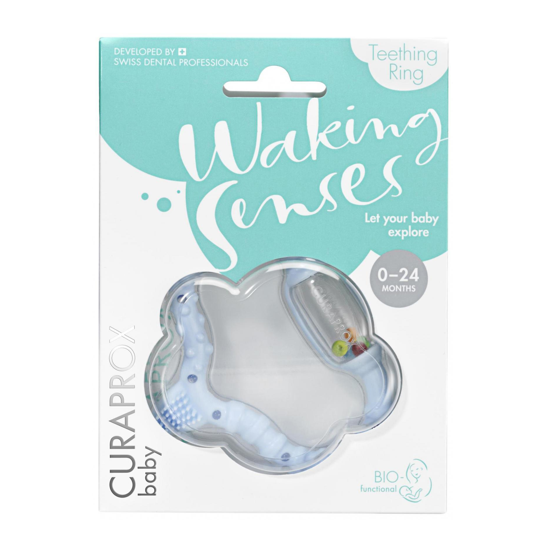 Curaprox baby anello da dentizione 1 pezzo blu