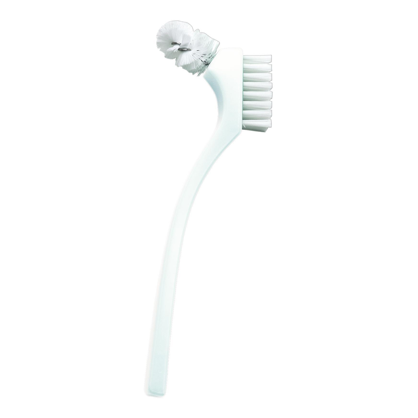 Curaprox bdc spazzolino brevettato per dentiere 1 pezzo colore bianco