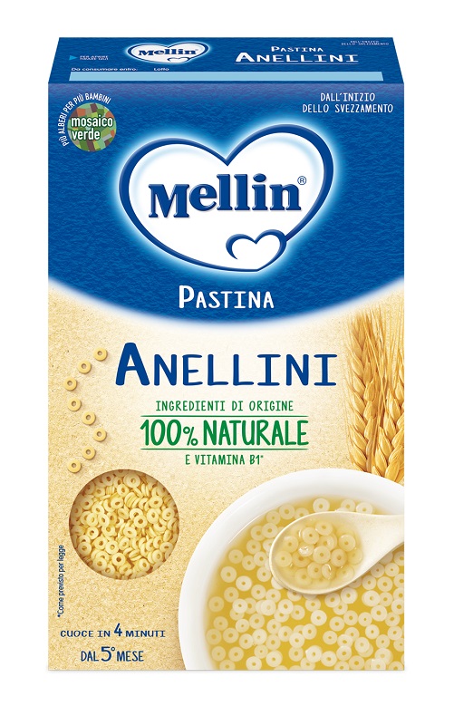 Mellin past.anellini 500g