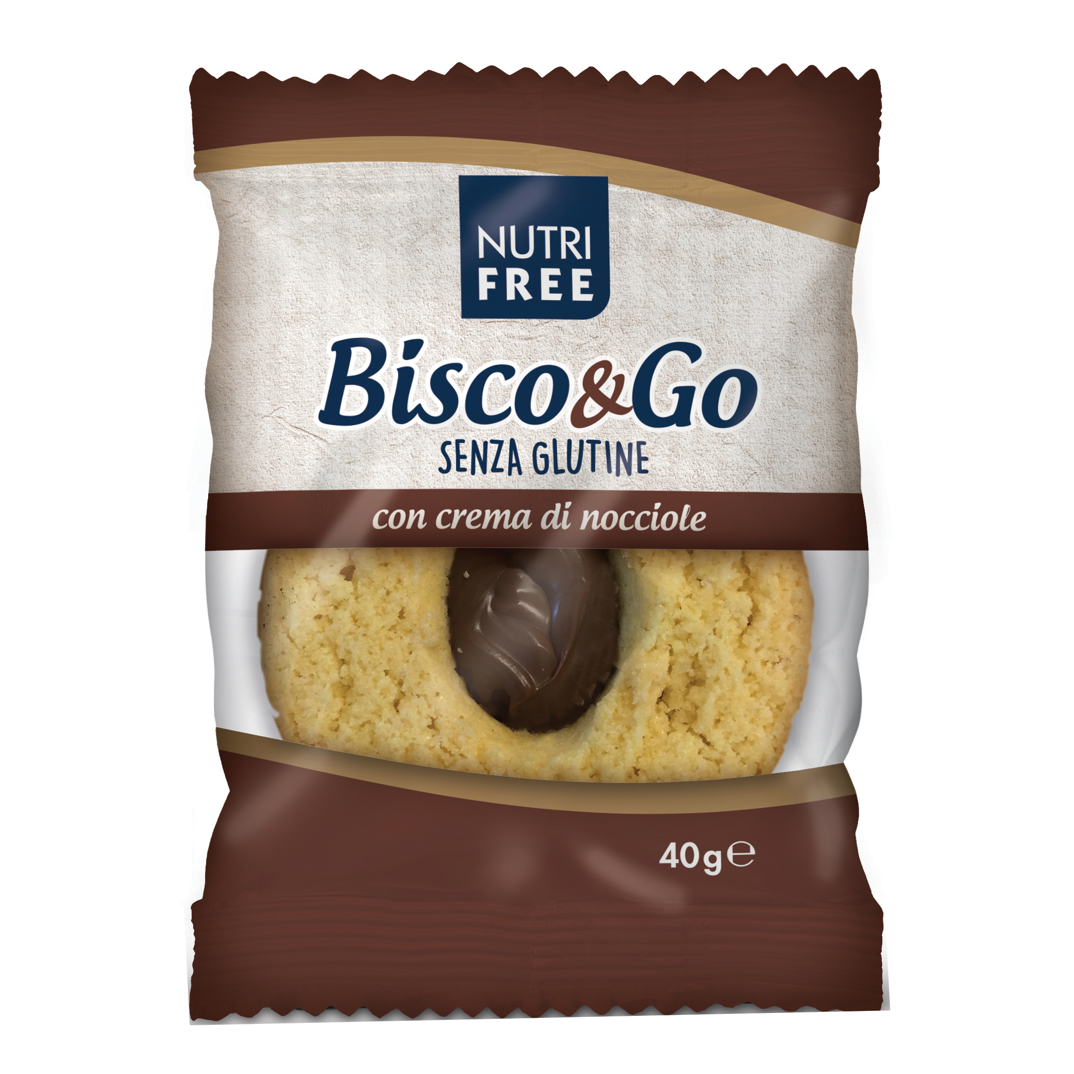 Nutrifree Biscuit &amp; Go Crema Nocciole 40g