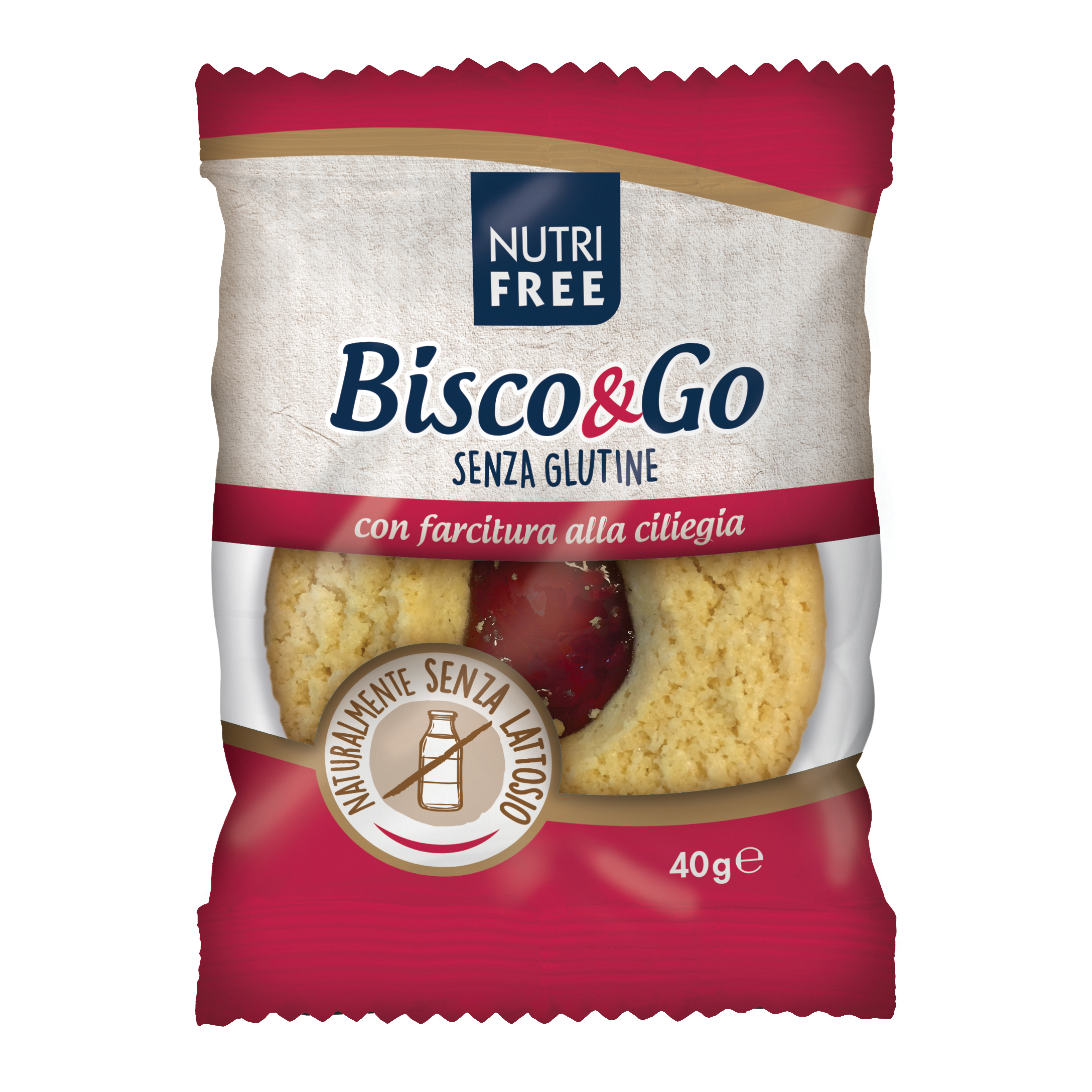 Nutrifree bisco&amp;go ciliegia40g