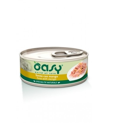 Oasy Gatto Specialita' Naturali In Lattina Adulto Tonno &amp; Mango 150 Gr