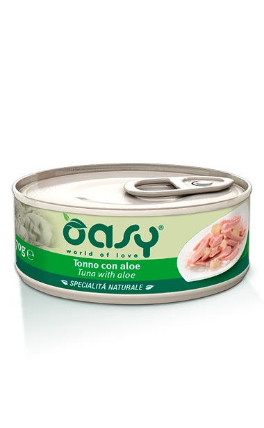 Oasy Gatto Specialita' Naturali In Lattina Adulto Tonno &amp; Aloe 150 Gr