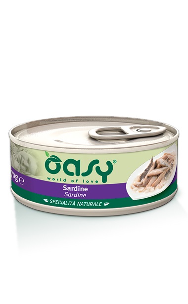Oasy Gatto Specialita' Naturali In Lattina Adulto Sardine 150 Gr