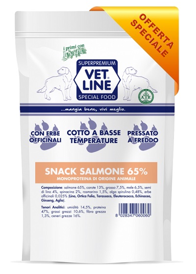 Vet line snack salmone 80 g