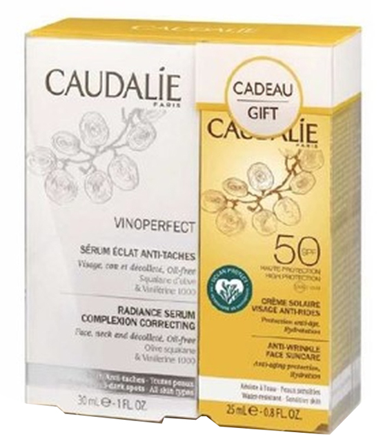 Vinoperfect cofanetto siero + solare 25 ml 2019 siero 30 ml + crema solare spf50 25 ml