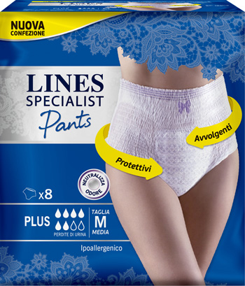 Lines Spec.pants Plus M 8pezzi