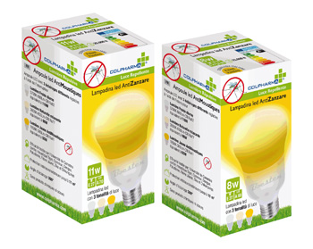 Colpharma lampadina led antizanzara 8 watt