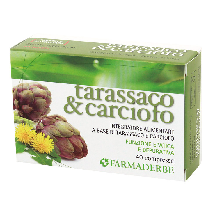 Tarassaco/carciofo 40 compresse