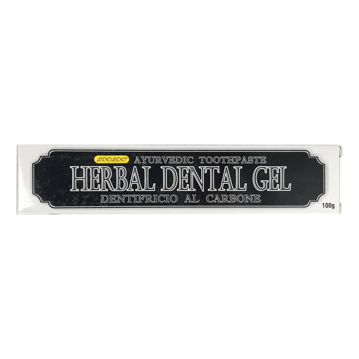 Herbal dental gel dentifricio ayurvedico al carbone 100 g